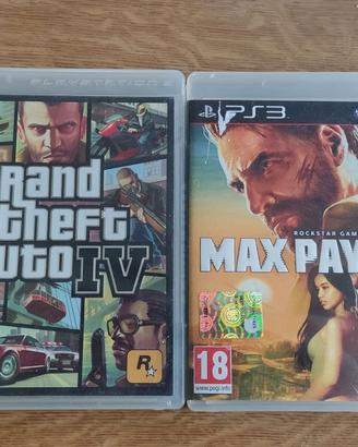 Grand Theft Auto IV + Max Payne 3 PS3