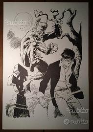 Litografia dylan dog - andrea venturi