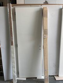 Porta battente 80x 210  bianco vensto