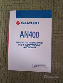 Manuale uso e manutenzione Suzuki Burgman 400