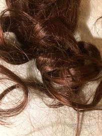 Extensions capelli per donna, alla moda, castano.