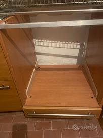 Mobile da incasso per forno e piano cottura