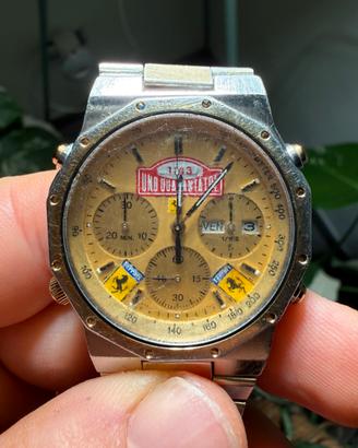 orologio vintage Seiko loghi ferrari