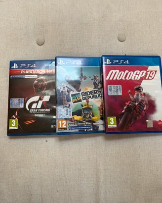 Tris di giochi per ps4