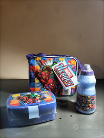 Set per pranzo al sacco supereroi Marvel