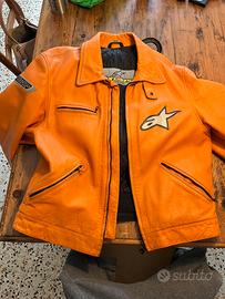 Giubbino pelle moto alpinestar