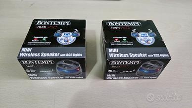 Coppia Mini Speaker Wireless BONTEMPI Tech – Luci 