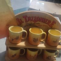 Tazzoniere  Orzoro vintage set 6 tazze anno 1990