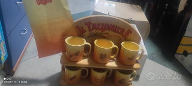 Tazzoniere  Orzoro vintage set 6 tazze anno 1990