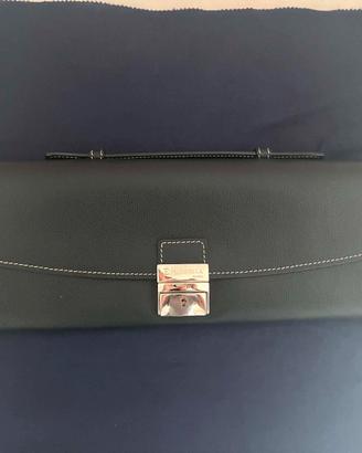 Clutch E. Marinella Napoli in pelle nera