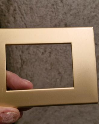  Placche Bticino in alluminio color Oro Satinato