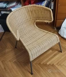 💺🪑Sedia poltrona vimini comoda📖📺🗣️