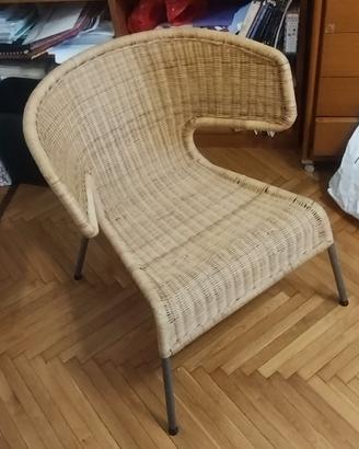 💺🪑Sedia poltrona vimini comoda📖📺🗣️