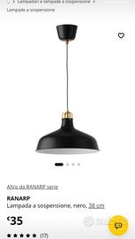 Set 2 lampade Ikea Ranarp