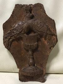 Scultura bassorilievo lignea molto antica