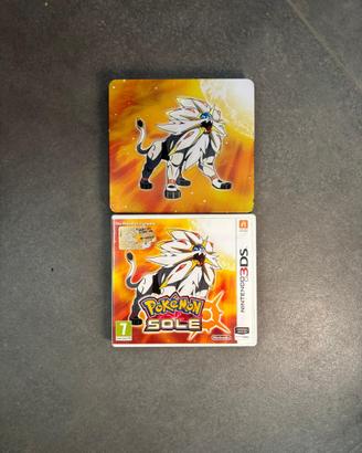 Pokemon sole + custodia metallica