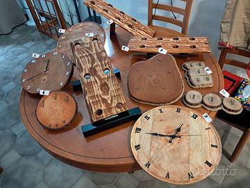 cantinette - orologi - appendi chiavi in legno