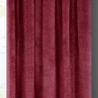 tenda in velluto rosso borgogna fatta dal tappezzi