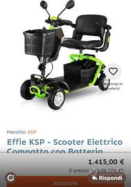 Moto Eletrica nuova X disabili a 4 ruote