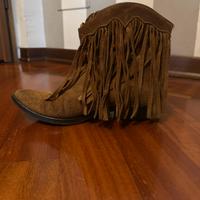 Camperos bassi marroni in camoscio