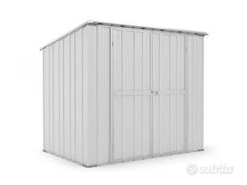 Casetta in lamiera box Acciaio 231x175cm bianco