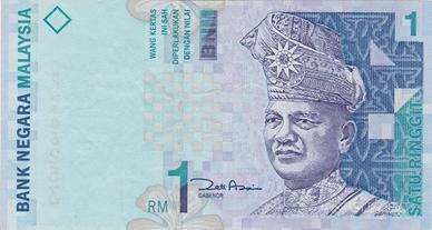 Banconote Malesi da 1 e 2 Ringit