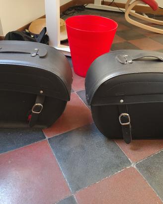 Borse motocicletta in pelle da 60 litri