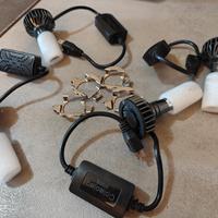 4 lampade H7 led praticamente nuove, usate 3 ore