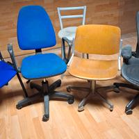 5 sedie da ufficio – lotto completo – 30€