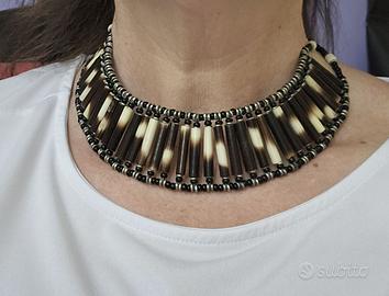 COLLANA NAVAJO VINTAGE ACULEI DI PORCOSPINO