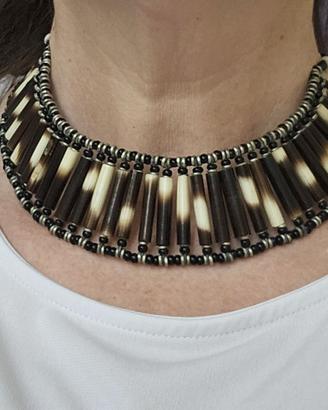 COLLANA NAVAJO VINTAGE ACULEI DI PORCOSPINO