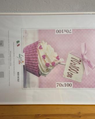 Cornice 70x100 bianca