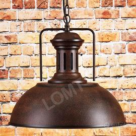 Lampadario stile industrial in metallo bronzo 41cm