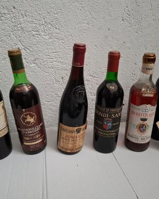 Vini pregiati varie annate e tipi 