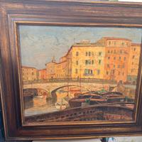 Piero Pastacaldi . Veduta Livorno quartiere Venezi