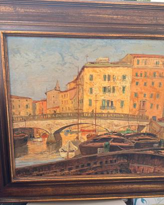 Piero Pastacaldi . Veduta Livorno quartiere Venezi
