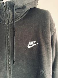 Felpa Nike con zip – nera
