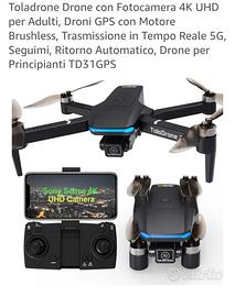 Drone con fotocamera 4k, trasmissione 5g