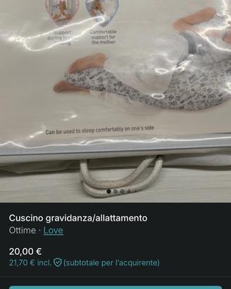 Cuscino gravidanza e allattamento