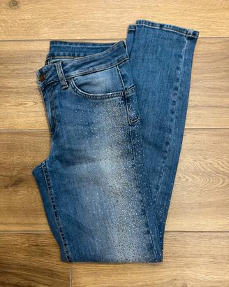 Jeans skinny con brillantini Liu Jo da donna
