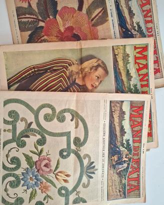 3 Mani di Fata con cartamodelli anni 1938 - 1941