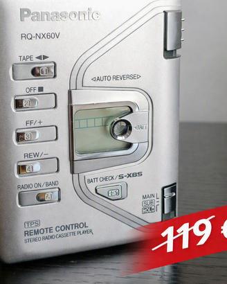 Panasonic RQ-NX60V Walkman Radio Pari al NUOVO
