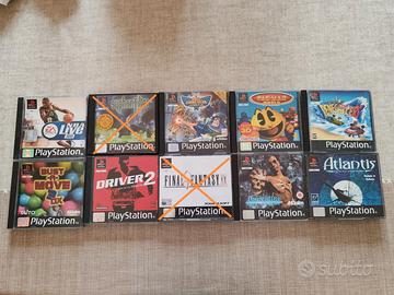 Lotto 8 videogiochi PS1 PlayStation Pal Ita Multi