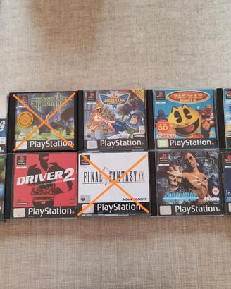 Lotto 8 videogiochi PS1 PlayStation Pal Ita Multi