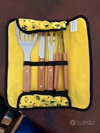 Set barbecue calvè BBQ idea natale attrezzi posate