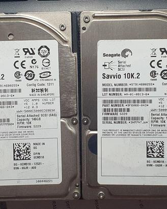 HD Seagate Savvio 2,5" da 146GB SAS 10K