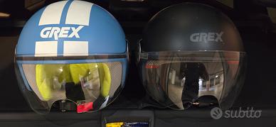 Due caschi GREX  jet com visiera