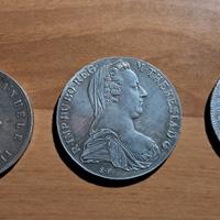 Lotto di tre monete Regno  tipo scudo e tallero
