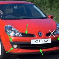 Clio III pezzi di ricambio per paraurti anteriore