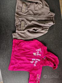 coppia di felpe x bambina 6/7 anni 